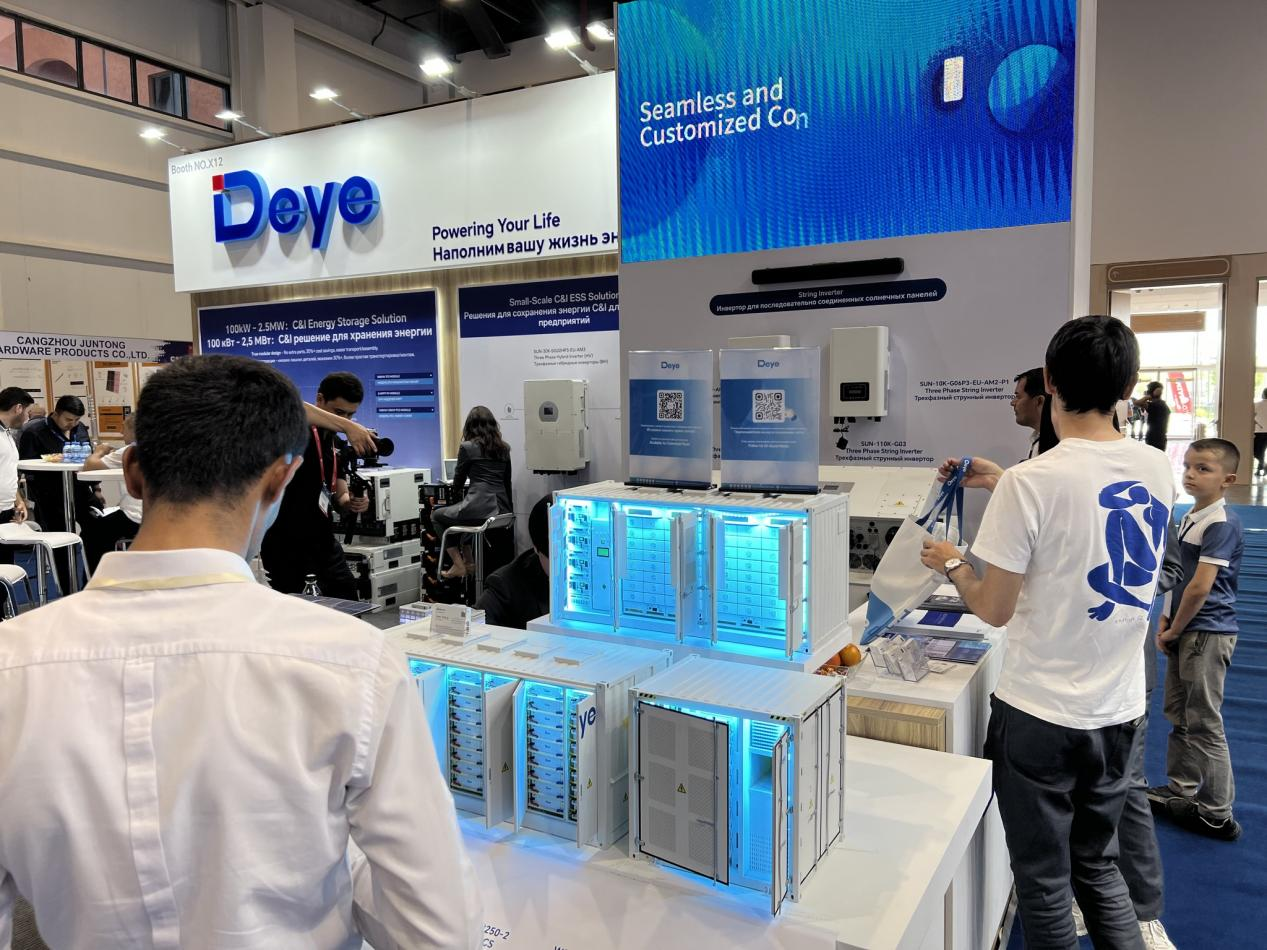 Systemy ESS z wieloma skalami Deye świecą w Power Uzbekistan
